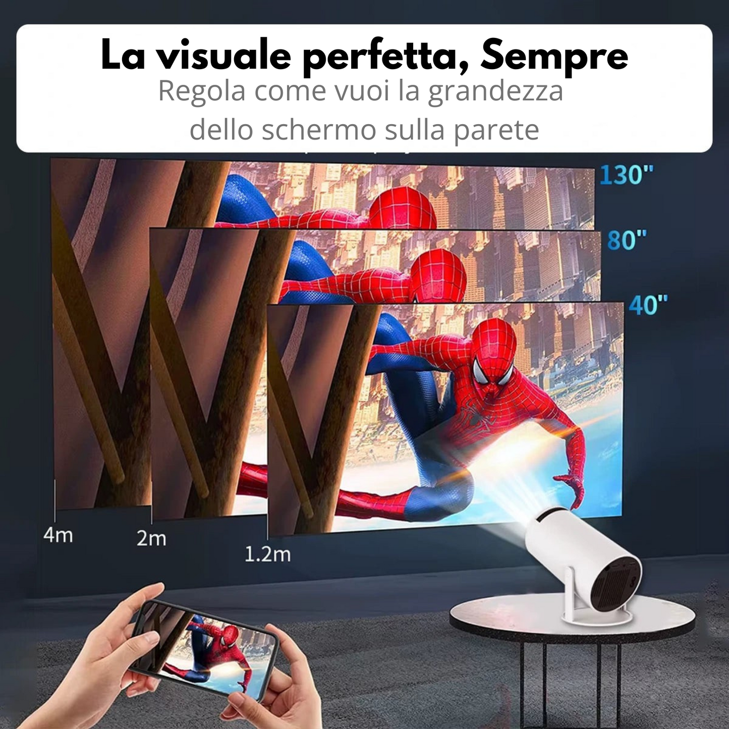 Optivio™ Il Proiettore Portatile
